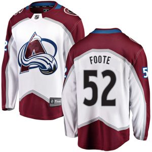 Herren Colorado Avalanche Eishockey Trikot Adam #52 Foote Breakaway Weiß Fanatics Branded Auswärts